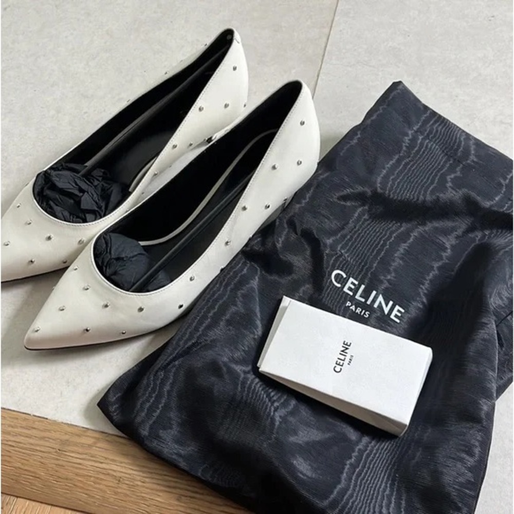 New Celine white sandals